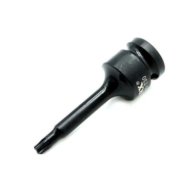 76 mm Long Torx Star 6 Point Black Impact Bit Socket Auto Repair Tool 1/2 Inch TEMO T40 3 Inch 12.7 mm Square Drive 76 mm Long Torx Star 6 Point Black Impact Bit Socket Auto Repair Tool 1/2 Inch TEMO T40 3 Inch 12.7 mm Square Drive